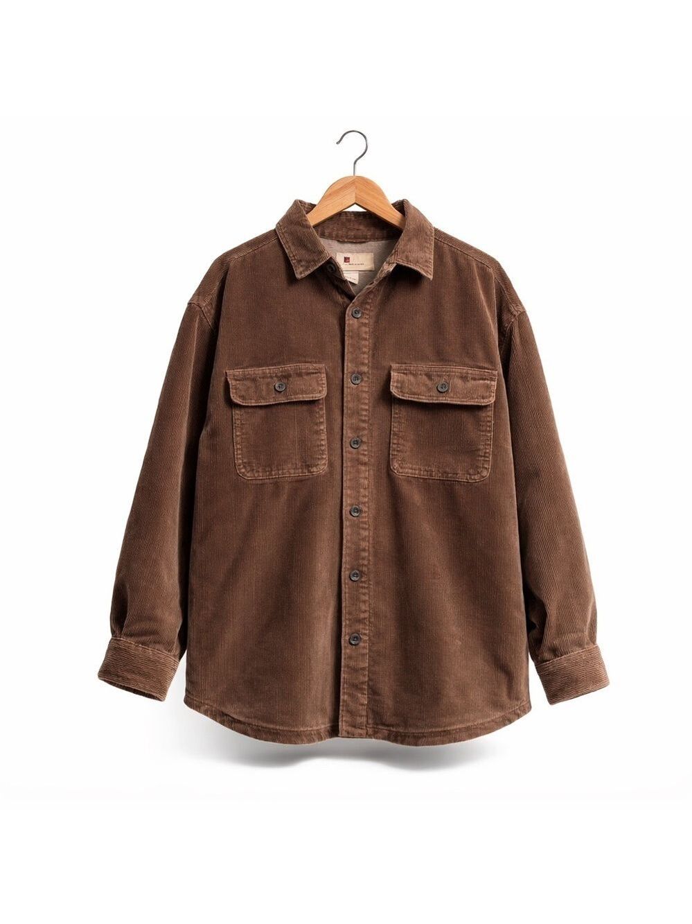 Woolrich Brown Corduroy Fleece Lined Shacket Mens XL